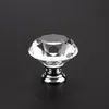 Knob Screw Fashion 30mm Diamond Crystal Glass Door Knobs Drawer Cabinet Furniture Handle Knob Screw Furniture Accessories EEA222