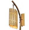 Китай Стиль Bamboo Wall Light Vintage синий и белый фарфор шаблон Отель Aisle Ресторан Проем Бар ручной Бра Лампа NEW MYY