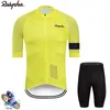 2020 Rapha 사이클링 세트 남자 사이클링 저지 짧은 소매 자전거 의류 키트 MTB 자전거 착용 트라이 애슬론 유니폼