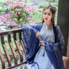 Traditionelles chinesisches Hanfu-Kleid, elegantes feenhaftes Frauen-Bühnen-Volkstanzkostüm, alte Stickerei, Neujahrskleidung, Outfit