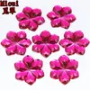 Micui 50PCS 28mm Flower shaped Acrylic Rhinestones crystal Stones Flatback For Clothes Dress Decorations Jewelry Accessories ZZ266211t