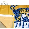 ECHL Toledo Walleye Drapeau 3 * 5ft (90cm * 150cm) Polyester Bannière décoration volant maison jardin Festive cadeaux