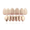 2019 Heren Goud Zilver Tanden Grillz 6 Topbodem Faux Dental Tand Grills voor Dames Hip Hop Rapper Body Sieraden