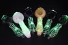 Glow In The Dark Heady Glass Smoking Pipes 4 Inch Spoon Scorpion Luminous Hand Pipe Oil Burner Tobacco Accessories