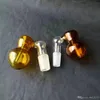 Accesorios de bongs de vidrio con tapón de calabaza grande de color, pipas de fumar de vidrio, mini pipas multicolores coloridas, pipas de mano, la mejor pipa de vidrio de cuchara