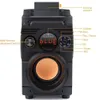 H￶g tr￥dl￶s Bluetooth -h￶gtalare med telefonh￥llare 3D Microphone FM Radio Reciver Antenna Aux TF Card Bass Portable Liten Houd Speaker A15