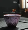 Tasse à thé en céramique, changement de four, Anti-brûlure, petit bol à thé, grande taille 120ML, tasse créative en céramique pour la maison chinoise