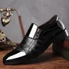 Мода итальянский дизайнер формальные мужские ботинки платья из натуральной кожи черного свадьба мужской обуви офис обуви для мужчин