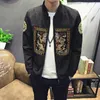 Spring Men Bomber Jacket 2017 New Fashion Chinese Long Pao Jackets Men Slim Fit Long Sleeve Casual Coats Windbreaker 5XL-M