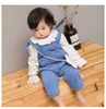 Nouveau été infantile bébé garçons barboteuse filles enfants Onesies Denim barboteuses combinaisons enfant body 14810