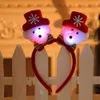 Noel Süslemeleri Parlak Hediye Tiara Ren Geyiği Baş Bandı Çocuk Yılı Partisi Dekoru Ev Saç Aksesuarları1