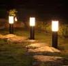 Impermeabile IP55 LED Lampada da giardino per esterni 110V 220V Luci da giardino in acciaio inossidabile Luci da cortile Lampada da paesaggio con base E27 LLFA