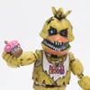 6 teile / satz Led Erleichterung Bewegliche Gelenke Fnaf Fünf Nächte an Freddys Action Figure Foxy Freddy Chica Modell Puppen Kind Spielzeug C19041501