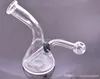 4inch Glass Oil Burner Water Bong smoke pipe with carb hole pyrex portable Detachable Downstem glass oil burner pipe mini beaker bong