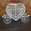 Metal White Carriage Candy Chocolate Box Princesas Party Birthday Sweets Box Favors Decoração Churrinador de bebê Xmas presente WRA1978909