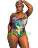 große Damen Plus Size Fatso Bademode High Waist Board mit einteiligem Bikini neueste Mode große extra große Code-Bikinis Bikini-Sets