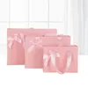 Paper Gifts Bags With Handles Jewelry Shopping Bag Gift Wrap Recyclable Cosmetic Box Gift Bag 4 Color