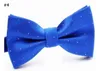 2019 Moda Stripe bowtie 15 colores 12 * 6 cm bowknot spots bow Tie Conjunto de corbata de hombre para el día del padre Regalo de Navidad de bowtie para hombres