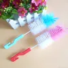 Gros de qualité alimentaire bébé bouteille de lait brosse de nettoyage avec crochet mélanger les couleurs bouteilles d'eau pratiques brosse alimentation tasse d'eau brosse BH0449 TQQ