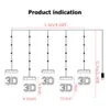 원격 제어 USB 램프 도어 창 휴일 장식 침실 요정 조명과 함께 크리스마스 LED 밤 램프 화환 등 3D