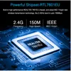 USB2.0 무선 네트워크 카드 150m 미니 WiFi 수신기 노트북 어댑터 2dB 큰 안테나 무료 DHL