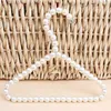 20cm Plast Pearl Beaded Kläder Klänning Coat Hangers Bröllop för Pet Kid Barn Spara utrymme Förvaring Arrangör