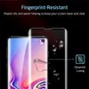 För not 10 S10 5G Version No Hole Glass Samsung Galaxy S10 E S9 S8 Plus 5D Full täckning Fingeravtryck Unclock Tempered Glass Screen Protecto