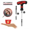 Groothandel !!! Gratis verzending Toolman 50 stks Compact handgereedschap T-handgreep boor + bit set