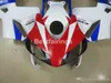 Honda CBR600RR 03 04 için Enjeksiyon Motosiklet Kurum Kiti Beyaz Mavi Kırmızı Karoser Kapları Set CBR600RR 2003 2004 JK45