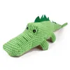 41cm Pet burlap toy Cartoon crocodile dog vocal toy teddy golden hair big dog puppies molar cleaning teeth crocodile plush vocal toys