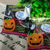Halloween snoep zelfklevende zak pompoen zelfklevende biscuit snoep tas behandelen of truc cookie tas 100pcs / set