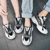 Leather luxury women mens running shoes 3M Reflective Black White Grey sports trainers designer sneakers Homemade brand Made in China