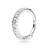 Ny ankomst Clear CZ Diamond Ring Set Original Box för Pandora 925 Sterling Silver Glacial Beauty Ring Kvinnor Flickor Vigselringar