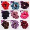 NOVAS MULHERES VELVET ELÁSTICA ELATIC HAIR SCRINCIEL SCRANCHY Bands Band Ponytail Holder Tamanho Médio 4154867