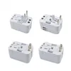 World Wide 100250V 6A Universal Travel Adapter Useuukau Multi Plug Charger met dubbele USB 2 Ports9456716