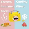 حقيبة الغداء للنساء فتاة الأطفال كرار كاريكاتير لطيف الحراري معزول صندوق الغداء صندوق الحاوية حقيبة الحليب حقيبة الحليب حقيبة الحليب