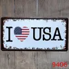 Metal Tin Painting USA UK Canada Country City License Plate Painting Vintage Wall Art Retro Metal Painting Bar Pub Home Decor