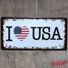 Metal Tin Painting USA UK Canada Country City License Plate Painting Vintage Wall Art Retro Metal Painting Bar Pub Home Decor