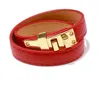 Fashion Vintage multicouche PU Leather H Bracelets pour femmes bracelets Changles Men Gold Buckle Pulseras Hombre Male Accessori6890681