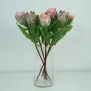 Fake Single Stem Protea Cynaroides 18.9" Length Simulation Putia Fowers for Wedding Home Decorative Artificial Flowers