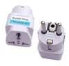 100 sztuk / partia Uniwersalny 2 PIN AC Power Electrical Plug Adapter Converter Travel Power Charger UK / US / AU do gniazda adaptera wtyczki UE