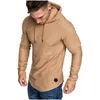 Mens Hoodie Hip Hop M-3XL Hot Sell New Autumn Fashion Mens Casual Hoodies Men Solid Color O-Neck Hooded Sling Sweatshirt