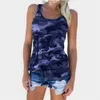 Kvinnor Camisoles Camouflage Tank Toppar Ärmlös Casual T Shirt Camo Ärmlös Tankar Top Vest T-shirt Vest Crop Tops