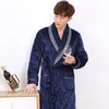 JQ Ny Bathrock för män Badjas Terry Robe Kimono Men Bata Hombre Peignoir de Bain Bornoz Vinter plus tjock varm storlek manliga kläder