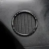 Adesivo per auto in fibra di carbonio Adesivo Porta Speaker Anello Decorazioni audio Altoparlante Audio Trim Accessori Auto per FORD Mustang Car Styling