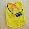 Puppy Dog Camera Printed Summer Vest Pet Dog Summer Cool Clothing Small Dogs Vest Camera Printed Apparel Puppies Summer Vest