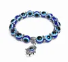 Bracciale fortunato Vintage Blue Eyes Beads Fatma Hands Uomini e donne Personalità Strani ornamenti da polso