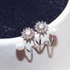 Nouveau design ! Très populaire ins mode spécial luxe designer double perles boucles d'oreilles à clip pour femmes filles