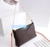 Kadın Tasarımcı Omuz Çantaları Çanta Çanta Çanta Moda Klasik Seri Numarası Gerçek Deri Debriyaj Bagı Remo2045 ile toz çantası