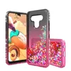 For iphone 12 Phone Case For Samsung A21 A01 Luxury Gradient Liquid Quicksand Glitter Shiny Diamond Soft TPU Back Cover B